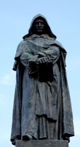 Ettore Ferraris staty över Giordano Bruno på Campo dei Fiori, rest 1889 på initiativ av Roms studenter.